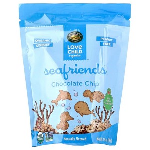 Love Child Organics, Nature's Path, Sea Friends™, Chocolate Chip Cookies, 4.9 oz - 1 of 4