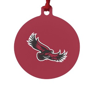Saint Josephs University Primary Logo Aluminum Holiday Christmas Tree Ornament  3.0" (7.6 cm) x 3.37" (8.6 cm) - 1 of 4