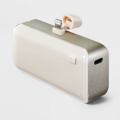 4200mAh Plug-In Lightning Power Bank - heyday&#8482; Stone White