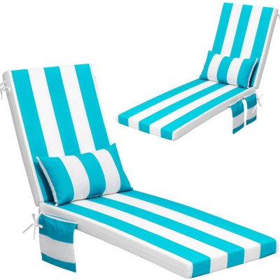 Crestlive Products 1PC 72in Outdoor Lounge Chair Cushion Patio Chaise Lounge Chair Cushion for pool Lawn etc
