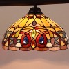Chloe Lighting Serenity Victorian Tiffany-Style Dark Bronze 3 Light Island Pendant 45" Wide - 3 of 4