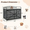 42.8" Heavy Duty Large Dog Crate,Farmhouse Dog Crate With Wooden End Table,Pet Crate Furniture,Dog Crate Furniture For Large Dogs-Cuddlewood - 4 of 4