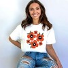 Simply Sage Market Women's Red Poppies Short Sleeve Garment Dyed Tee - 2 of 4