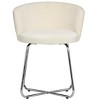 18.25" Catalina Scallop Back Metal Vanity Stool - Hillsdale Furniture - 4 of 4