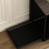 FUFU&GAGA 70" Large Dog Crate Furniture Dog Crate Kennel with Trays and Divider - 4 of 4