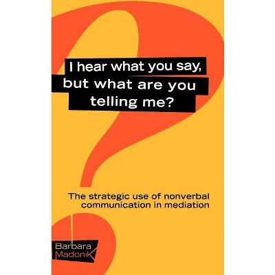 Hear What Say What Telling Me - by  Barbara G Madonik (Hardcover)
