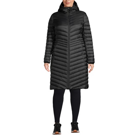 Lands end womens long down outlet coat