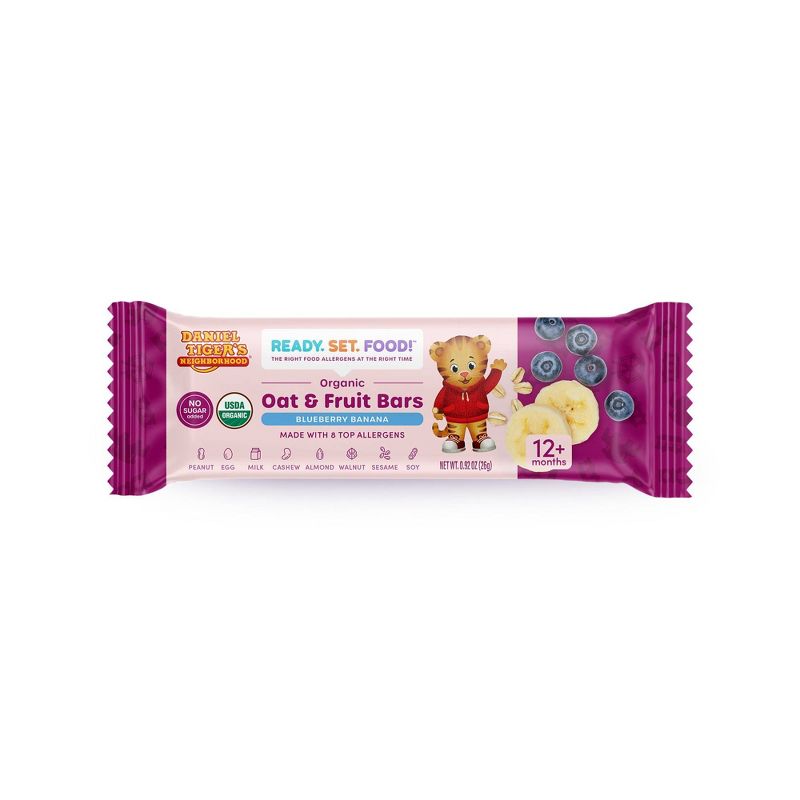 Ready, Set, Food! Blueberry Banana Oat and Fruit Bar Baby Snacks - 3.67oz/4ct, 4 of 13