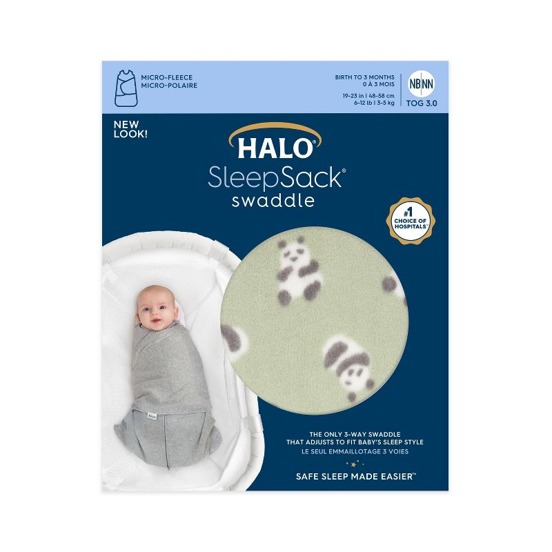 HALO Innovations Sleepsack Micro-Fleece Swaddle Wrap, 3 of 12
