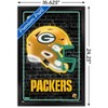 Trends International NFL Green Bay Packers - Neon Helmet 23 Framed Wall Poster Prints - 3 of 4