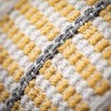 Sullivans 12" Yellow Birdseye Striped Pillow  Cotton - 2 of 3