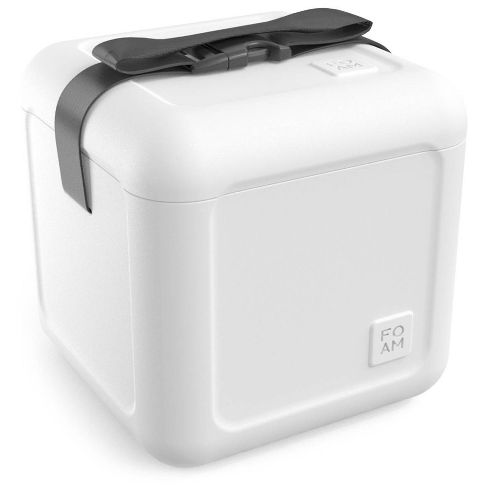 FOAM Portable EVA Lightweight Beach Rigid 30 Cans/22qt Hybrid Soft Sided Cooler - White
