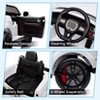 Black 12V Electric Ride On Car For Kids Dual Drive Adjustable Speed Bluetooth Led Headlights Parental Remote Control With 4 Point 5 Ah Battery Safe D - 2 of 4