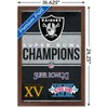 Trends International NFL Las Vegas Raiders - Champions 23 Framed Wall Poster Prints - 3 of 4