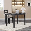 59'' Extendable Dining Table, Modern House Dining Room Table for 4-8, - 3 of 4