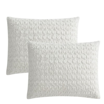 King Ivory Faux Fur Reversible Down Alternative Bedspread Set