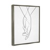 Stupell Industries Hands Intertwined Romantic Gesture Minimal Linework - 3 of 4