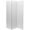 6 ft. Tall White Temporary Cardboard Folding Screen - 3 Panel CAN