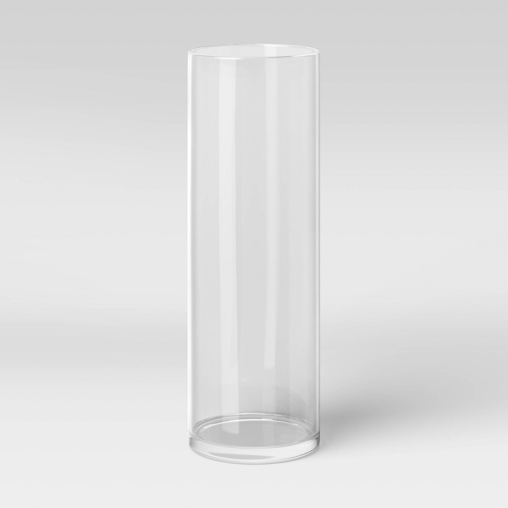 Photos - Vase 14" x 5" Skinny Glass  - Threshold™