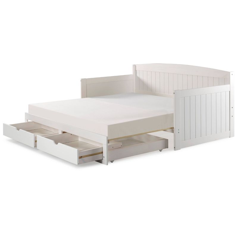 King Harmony Kids&#39; Daybed with Conversion White - Alaterre Furniture, 5 of 20