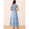 Seta T Women's Sleeveless Summer Scoop Neck Pockets Casual Maxi Dress - 4 of 4