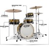 PDP by DW Daru Jones New Yorker 4-Piece Kit With Bags and Hardware - 2 of 4