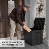 LACOO 32 Gal. Outdoor Resin Deck Box with Seat - 2 of 4