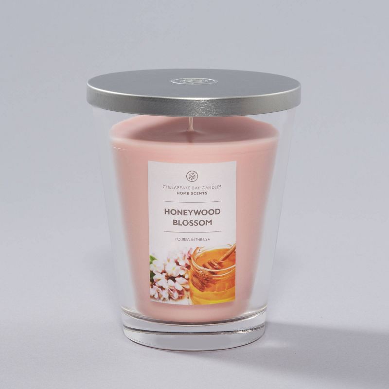 11.5oz Jar Candle Honeywood Blossom - Home Scents by Chesapeake Bay Candle, 1 of 8