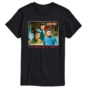 Men's - Star Trek - Retro Boldly Go Short Sleeve Graphic T-Shirt - 1 of 4