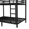 TopComfy Beds Metal Full over Full Bunk Bed Space Saving Noise Reduced No Box Spring Needed Bedroom Furniture for Bedroom, Black, 56.7"*65.57"*83.78" - 4 of 4