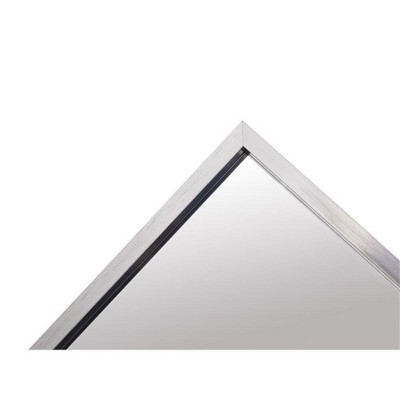 Silver Aluminum Frame Rectangular Mirror with MDF Backing