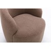 Kumasinova 360°Swivel Accent Chair Barrel Armchair with Powder Coating Metal Ring,Soft Teddy Sofa Chair with 250lbs Capacity for Living Room - 3 of 4