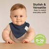 8pk Organic Baby Bandana Bibs, Baby Drool Bibs for Baby Boy, Girl, Baby Bibs for Infant, Newborn - 4 of 4