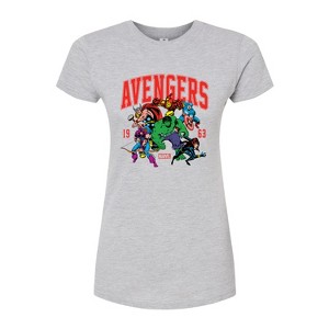Women's - Marvel - Avengers Collegiate Fitted Graphic T-Shirt - 1 of 3
