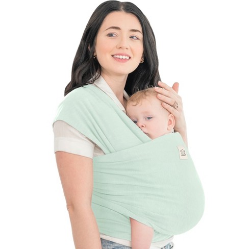 Keababies Original Baby Wraps Carrier Baby Sling Carrier Stretchy Infant Carrier For Newborn Toddler light Mint Target