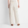 Women's Mid-Rise Barrel Leg Jeans - Future Collective Black Striped - 2 of 3