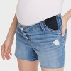 Under Belly Midi Maternity Jean Shorts - Isabel Maternity by Ingrid & Isabel™ - 4 of 4