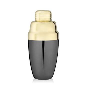 Double Wall Vacuum Insulated Cocktail Shaker - 17 Ounce - Gold Sparkle