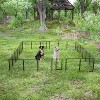 Dog Playpen Outdoor Extra Wide Panels, Heavy Duty Dog Fence with Doors Portable for RV Camping Yard - 2 of 4