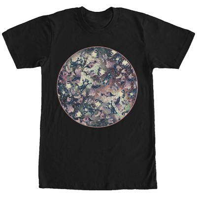 Men's Lost Gods Space Cat Circle T-shirt : Target