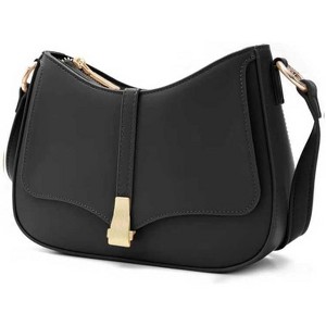 Crescent Shoulder Bag for Women, Vintage Retro Vegan Leather Clutch Crossbody Bags Handbag - 1 of 4