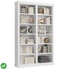 6-Tier 74.5" Tall Bookshelf with Double Storage Extra Large Bookshelf Double Wide Bookshelves w/ 12 Cubbies - 2 of 4