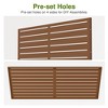 Wooakway 72"H 47"W 16"D Metal Outdoor Privacy Screen Freestanding Patio Decorative Screens - 4 of 4