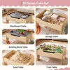 Wooden Train Table Set - Kids Activity Table with Train Tracks, 3 Storage Bins & City Scenery, Educational Toy for Toddlers Boys Girls Ages 3+ - 3 of 4