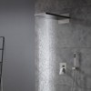CASAINC 22'' Wall Mounted Rectangular Overhead Dual Function Shower System with Handheld Sprayer - 2 of 4