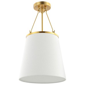 Valor 12" Pendant - PND4133 - Gold/White - Safavieh - 1 of 4