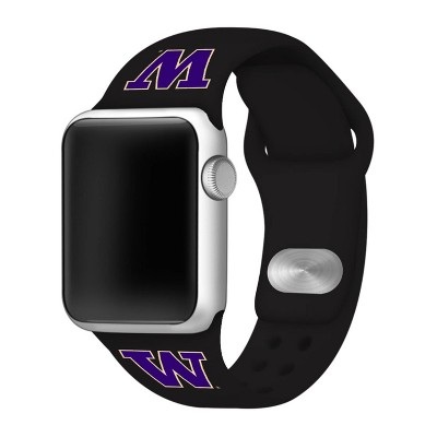 NCAA Washington Huskies Silicone Apple Watch Band 42mm