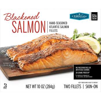 C. Wirthy & Co. Blackened Hand-Seasoned Atlantic Salmon Fillets - Frozen - 10oz