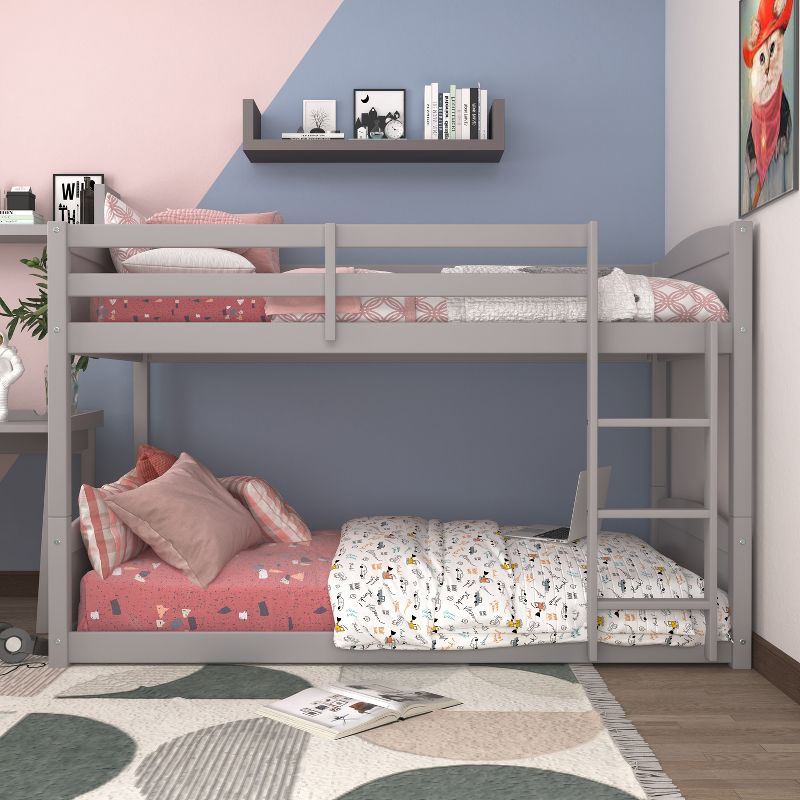 Twin Over Twin Alexis Wood Arch Floor Bunk Bed - Hillsdale Furniture, 3 of 17