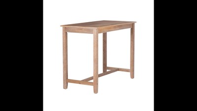 Claridge 51.5" Multistep Distressed Brown Bistro Set with Linen Upholstery
